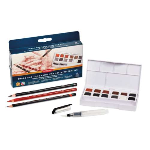 DERWENT | SHADE & TONE Paint Pan set — with pencils 