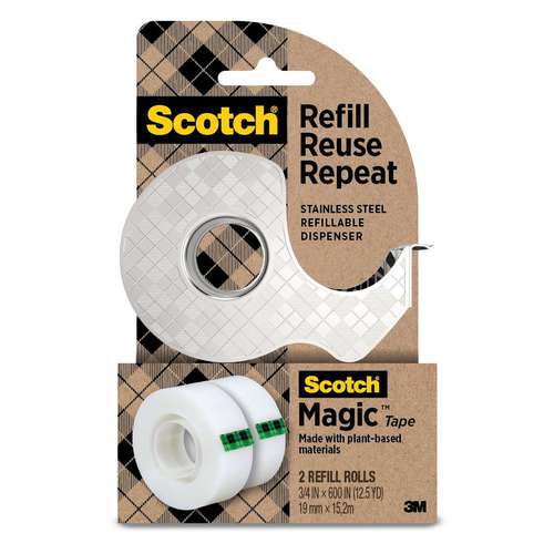 3M | Scotch™ Magic™ Tape Dispenser pack — stainless steel 