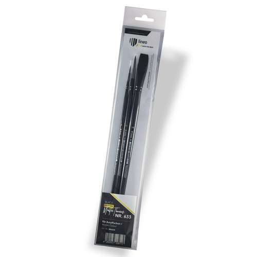 lineo | BLACK EDITION Martin Thomas ACRYLIC brush set — series 633 