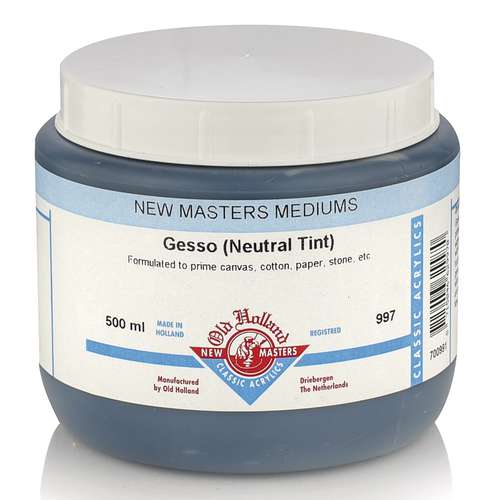 Old Holland | NEW MASTERS MEDIUMS Gesso — 500 ml tub 