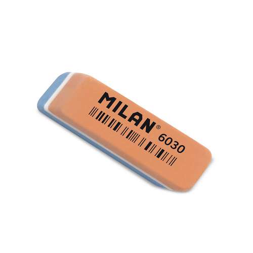 MILAN® | Tricoloured Bevelled Eraser — plastic 6030 