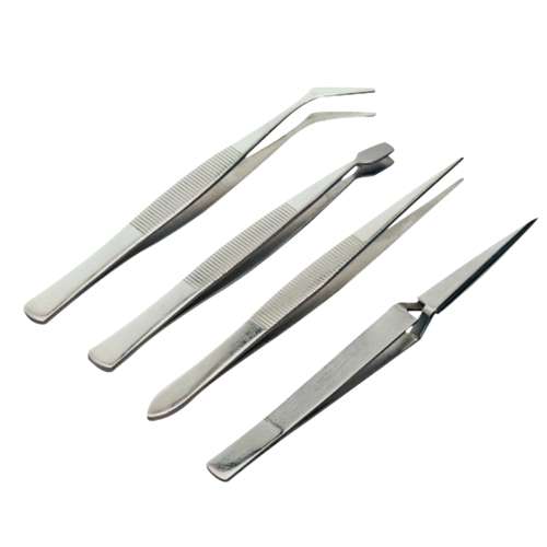 PEBARO | Bausch PZ54 Metal Tweezers — set of 4 