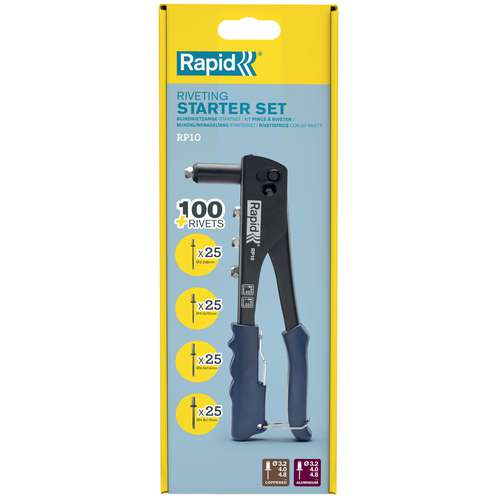 Rapid® | Riveting Starter set — pliers + 100 blind rivets 