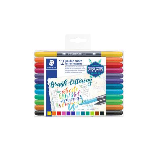 STAEDTLER® | Double-ended Lettering pens — pack of 12 