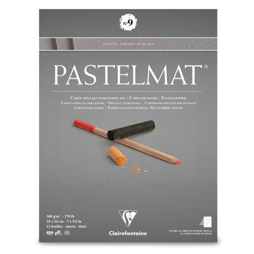 Clairefontaine | PASTELMAT® — N°9 pastel pad ○ dark grey 