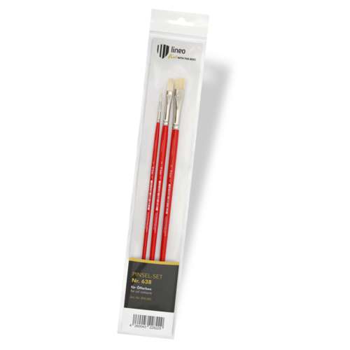 lineo | PROFESSIONAL 311 + 312 + 313 brush set — 3 assorted brushes 