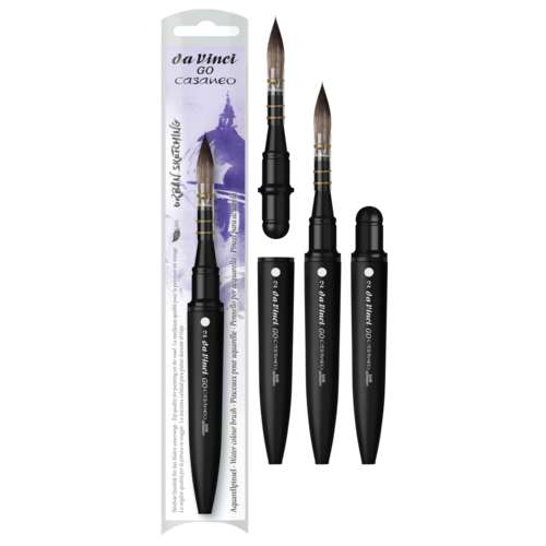 da Vinci | GO CASANEO 8498 French wash travel brush — synthetic hair 