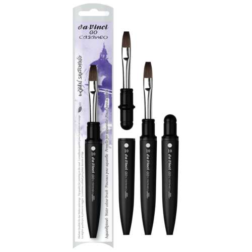 da Vinci | GO CASANEO 8598 flat travel brush — synthetic hair 