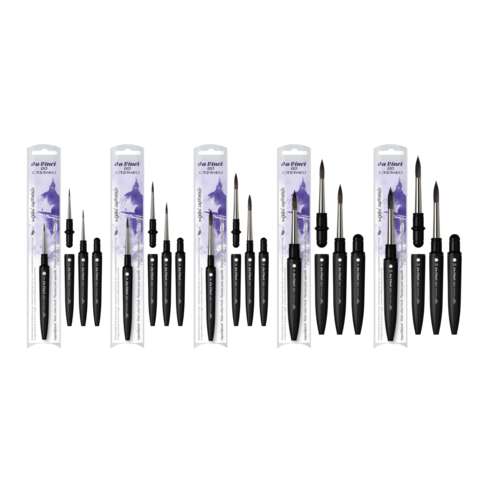 da Vinci | GO CASANEO 8598 round travel brushes — synthetic hair 