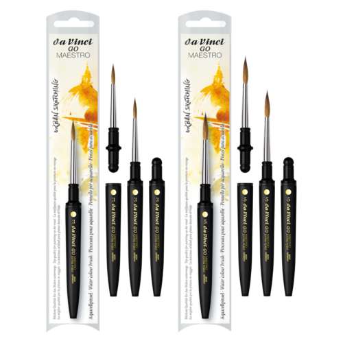 da Vinci | GO MAESTRO 8535 round pointed travel brush — Tobolsky Kolinsky red sable 