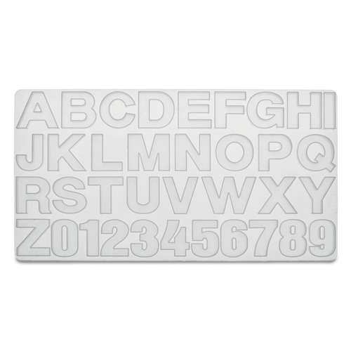 GLOREX | Silicone Mould Letters and Numbers — 36 individual moulds 