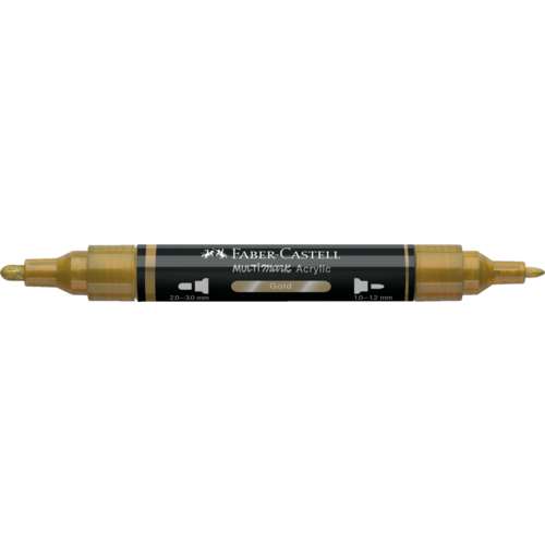 FABER-CASTELL | MULTIMARK MIRROR marker ○ double-ended — 550 Gold 