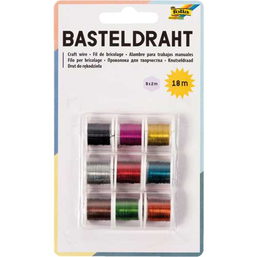folia® | Craft Wire set — 9 x 2 metres 