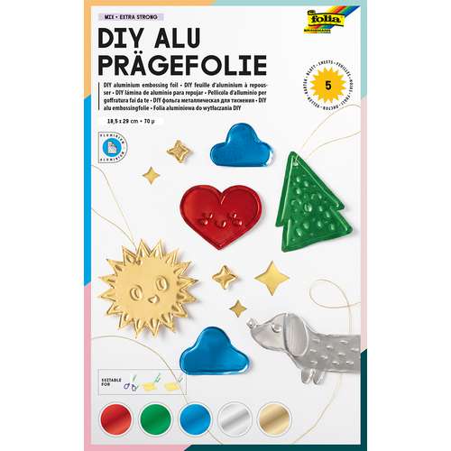 folia® | Relief Foil — 5 assorted sheets 