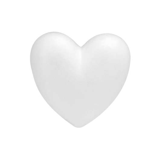 GLOREX | Polystyrene Heart — flat 