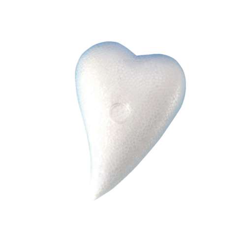 GLOREX | Polystyrene Heart-shaped Drop — 8 cm x 5 cm 