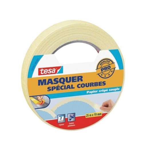 tesa® | Curved Masking Tape — 25 metre roll 