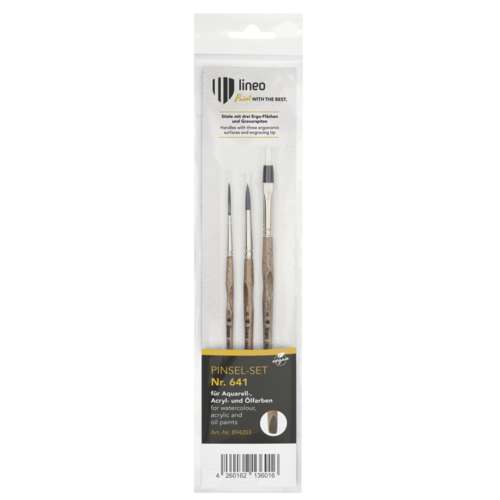lineo | ERGO SHARPY ALLROUND brush set — synthetic hair 
