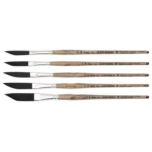 lineo | ERGO SHARPY ALLROUND 1863 Swordliner brushes — synthetic hair 
