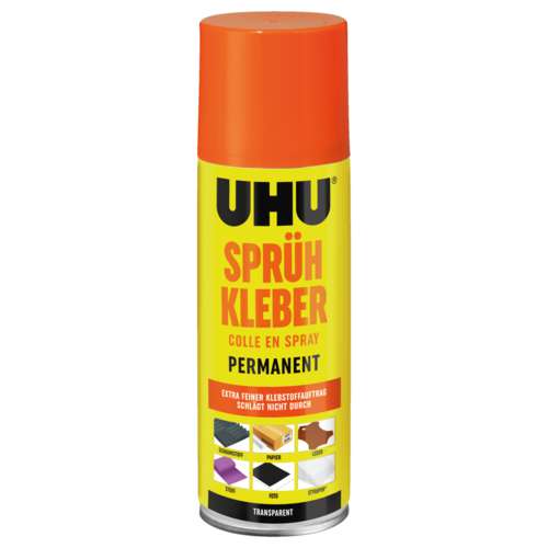 UHU® | Transparent Permanent Spray Glue — 200 ml can 